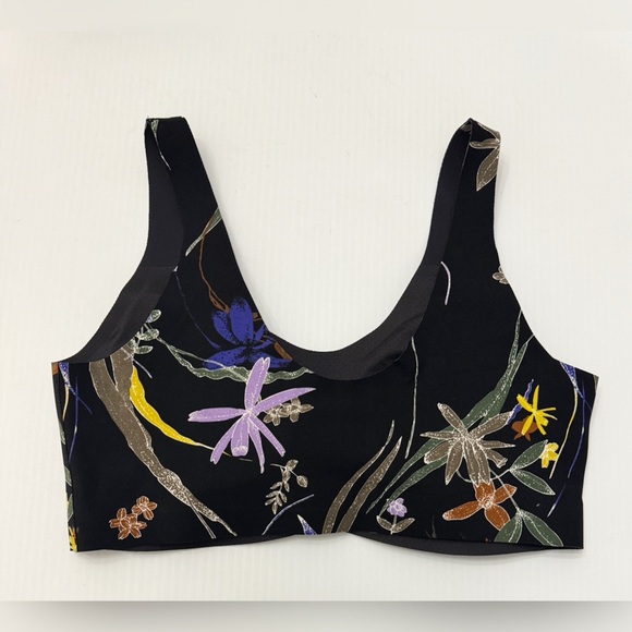 Knix Luxelift Wireless Night Garden Floral Black Bra - S - Picture 3 of 6